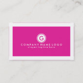 Eleganter moderner White & Pink SEO-Spezialist Visitenkarte (Rückseite)