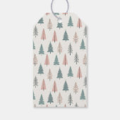 Eleganter, moderner Winter Happy Holidays Geschenkanhänger (Rückseite)