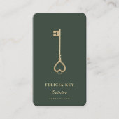 Eleganter Moderner Wohnort Real Anwesen Agent Visitenkarte (Vorderseite)