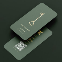 Eleganter Moderner Wohnort Real Anwesen Agent Visitenkarte