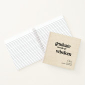 Eleganter moderner Words Wisdom-Abschluss Notizblock (Innenseite)