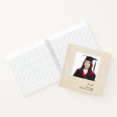 Eleganter moderner Words Wisdom Foto Abschluss Notizblock (Innenseite)