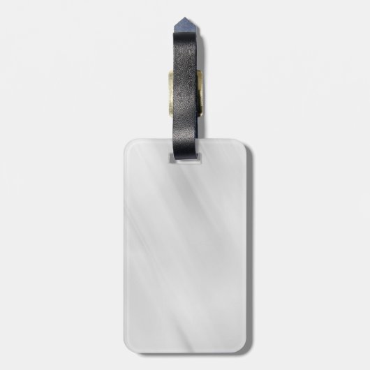 Eleganter moderner zeitgenössischer Stil Grau Rot Gepäckanhänger (Rückseite vertikal)