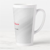 Eleganter moderner zeitgenössischer Stil Grau Rot Milchtasse (Rechts)