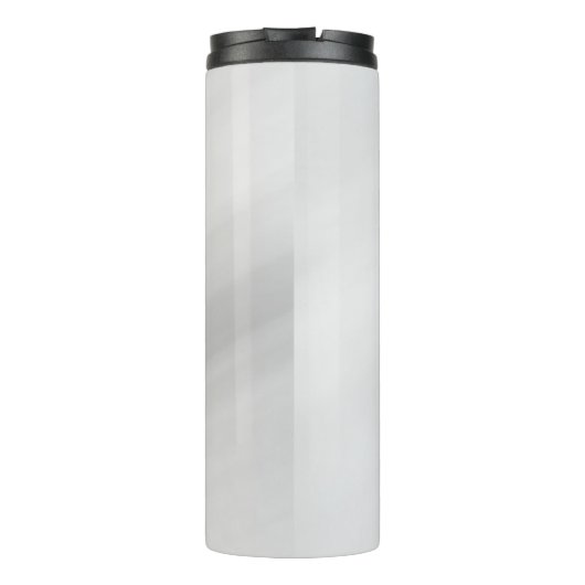 Eleganter moderner zeitgenössischer Stil Grau Rot Thermosbecher (Rückseite)