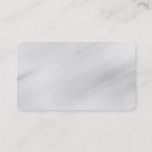 Eleganter moderner zeitgenössischer Stil Grau Rot Visitenkarte (Rückseite)