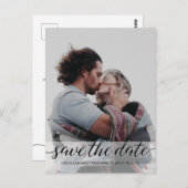"Eleganter Moment: Personalisiertes Save the Date Postkarte (Vorne/Hinten)