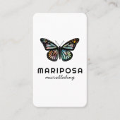 Eleganter Monarch Butterfly Schönheitssalon Visitenkarte (Vorderseite)