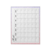 Eleganter Monatskalender-Planer Notizblock (Rotiert)
