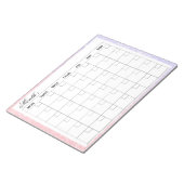 Eleganter Monatskalender-Planer Notizblock (angewinkelt)