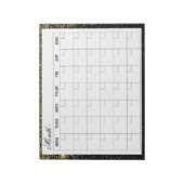 Eleganter Monatskalender-Planer Notizblock (Rotiert)