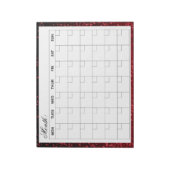 Eleganter Monatskalender-Planer Notizblock (Rotiert)