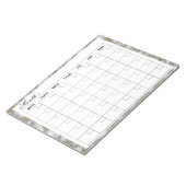 Eleganter Monatskalender-Planer Notizblock (angewinkelt)