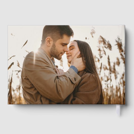 Eleganter Mond und Sterne Hochzeit und Silver Wedd Gästebuch (Rückseite)