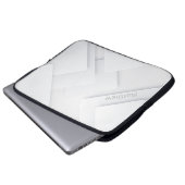 Eleganter monochromer Hintergrund mit Individuelle Laptopschutzhülle (Vorne Knopf)