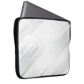 Eleganter monochromer Hintergrund mit Individuelle Laptopschutzhülle (Vorne Rechts)