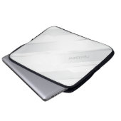 Eleganter monochromer Hintergrund mit Individuelle Laptopschutzhülle (Vorne Knopf)