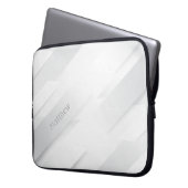 Eleganter monochromer Hintergrund mit Individuelle Laptopschutzhülle (Vorderseite Links)