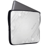 Eleganter monochromer Hintergrund mit Individuelle Laptopschutzhülle (Vorne Rechts)