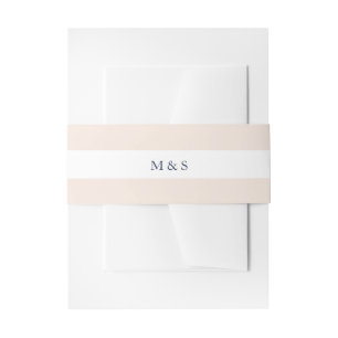 Eleganter monochromer Rosa personalisiert Einladungsbanderole