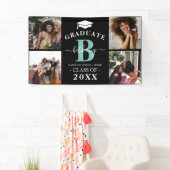 Eleganter Monogram 4 Foto Graduate Abschluss Banner (Insitu)