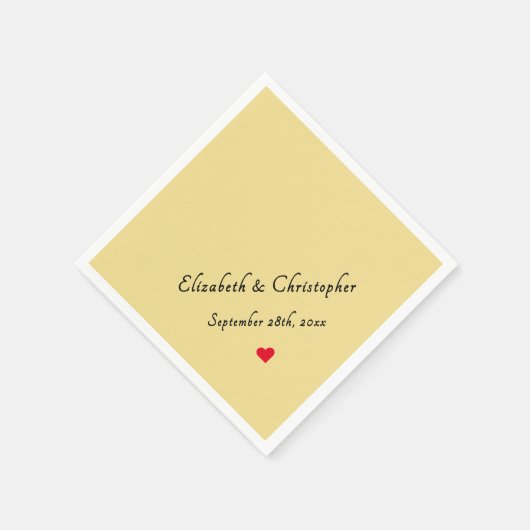 Eleganter Monogram Imitats Gold Wedding Party Cock Serviette (Ecke)