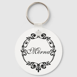 Eleganter Monogram-Schlüsselanhänger Schlüsselanhänger