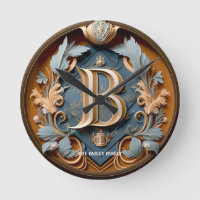 Eleganter Monogramm Buchstabe B Royal Family Name