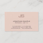 Eleganter Monogramm-Entwurfs-Trendy moderner Visitenkarte (Rückseite)