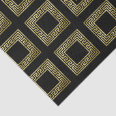Eleganter Monogramm-GoldGlitzer-griechisches Seidenpapier (Ausschnitt)