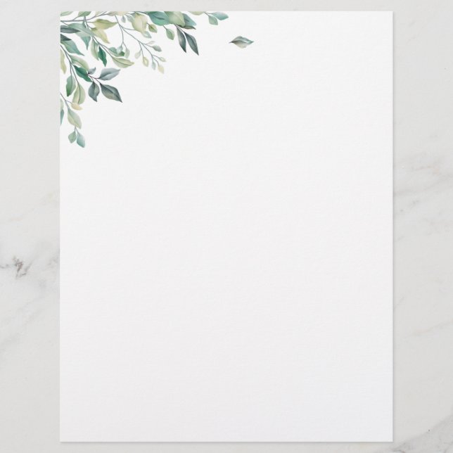 Eleganter Monogramm-Moderner Letterhead Briefbogen (Vorderseite)