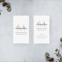 Eleganter Monogramm Name Schwarz und Weiß