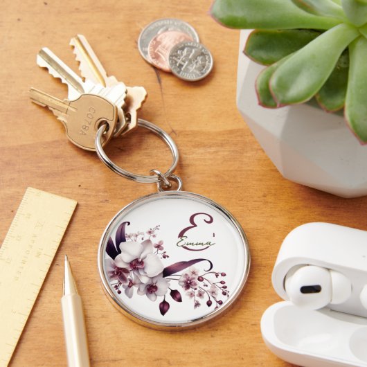 Eleganter Monogramm-Schlüsselanhänger Schlüsselanhänger (Schreibtisch)