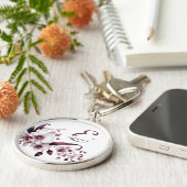 Eleganter Monogramm-Schlüsselanhänger Schlüsselanhänger (Seite)