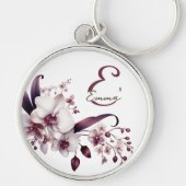 Eleganter Monogramm-Schlüsselanhänger Schlüsselanhänger (Vorne)