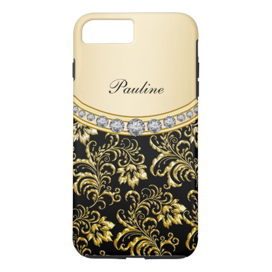 Eleganter Monogramm-Stil Case-Mate iPhone Hülle (Rückseite)