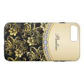 Eleganter Monogramm-Stil Case-Mate iPhone Hülle (Rückseite (Horizontal))