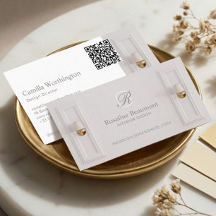Eleganter Monogramm-Visitenkarte für professionell Visitenkarte