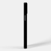 Eleganter Monogrammname personalisiertes Schwarz Case-Mate iPhone Hülle (Rückseite / Rechts)