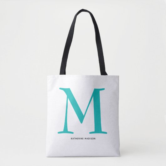 Eleganter Monogrammname Tasche (Vorderseite)