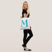 Eleganter Monogrammname Tasche (Am Model)