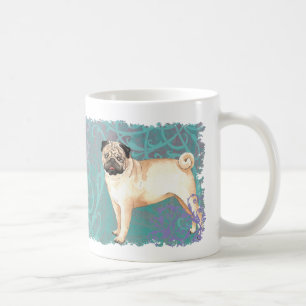 Eleganter Mops Kaffeetasse