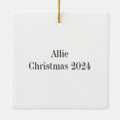 "Eleganter Mops Keramikornament (Rückseite)