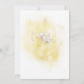 Eleganter Morgen nach Fountain Biketauben Einladung (Rückseite)