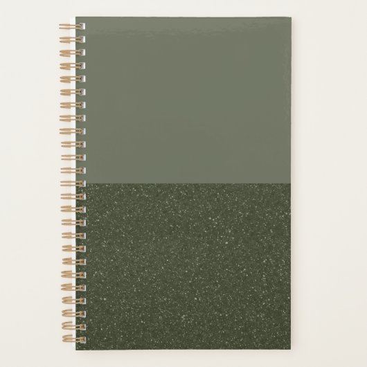 Eleganter Moss Green Custom Planer mit Texturierun (Vorderseite)