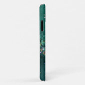 Eleganter Mottenmond Smaragdgrün Case-Mate iPhone Hülle (Hinten/Rechts)