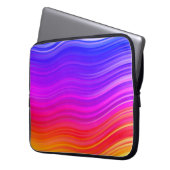 Eleganter Multicolor Abstrakt Waves Laptop-Sieb Laptopschutzhülle (Vorderseite Links)