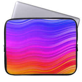 Eleganter Multicolor Abstrakt Waves Laptop-Sieb Laptopschutzhülle