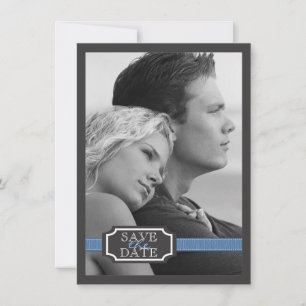 Eleganter Multifunktionseffekt in Blau Save the Da Date