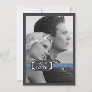 Eleganter Multifunktionseffekt in Blau Save the Da Date